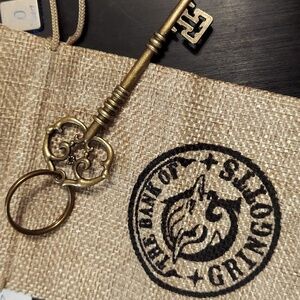 Gringotts Bank Key & Bag